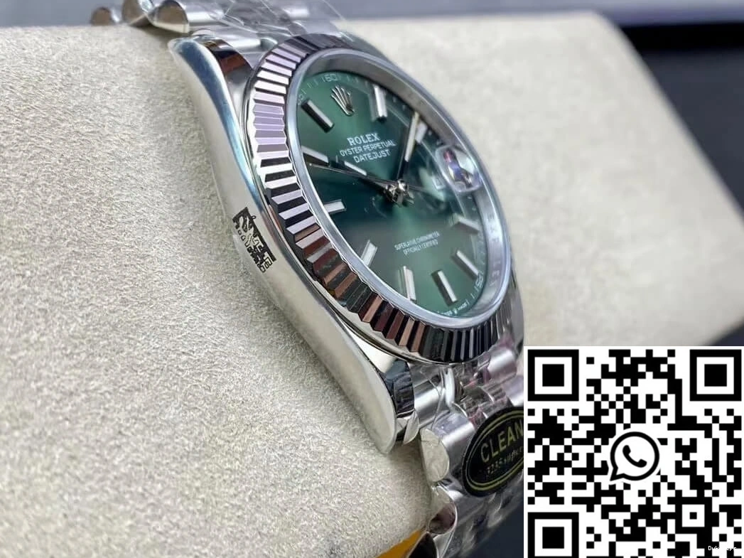 Rolex Factory Green M126334-0027 Dial Mint Clean Datejust 0403